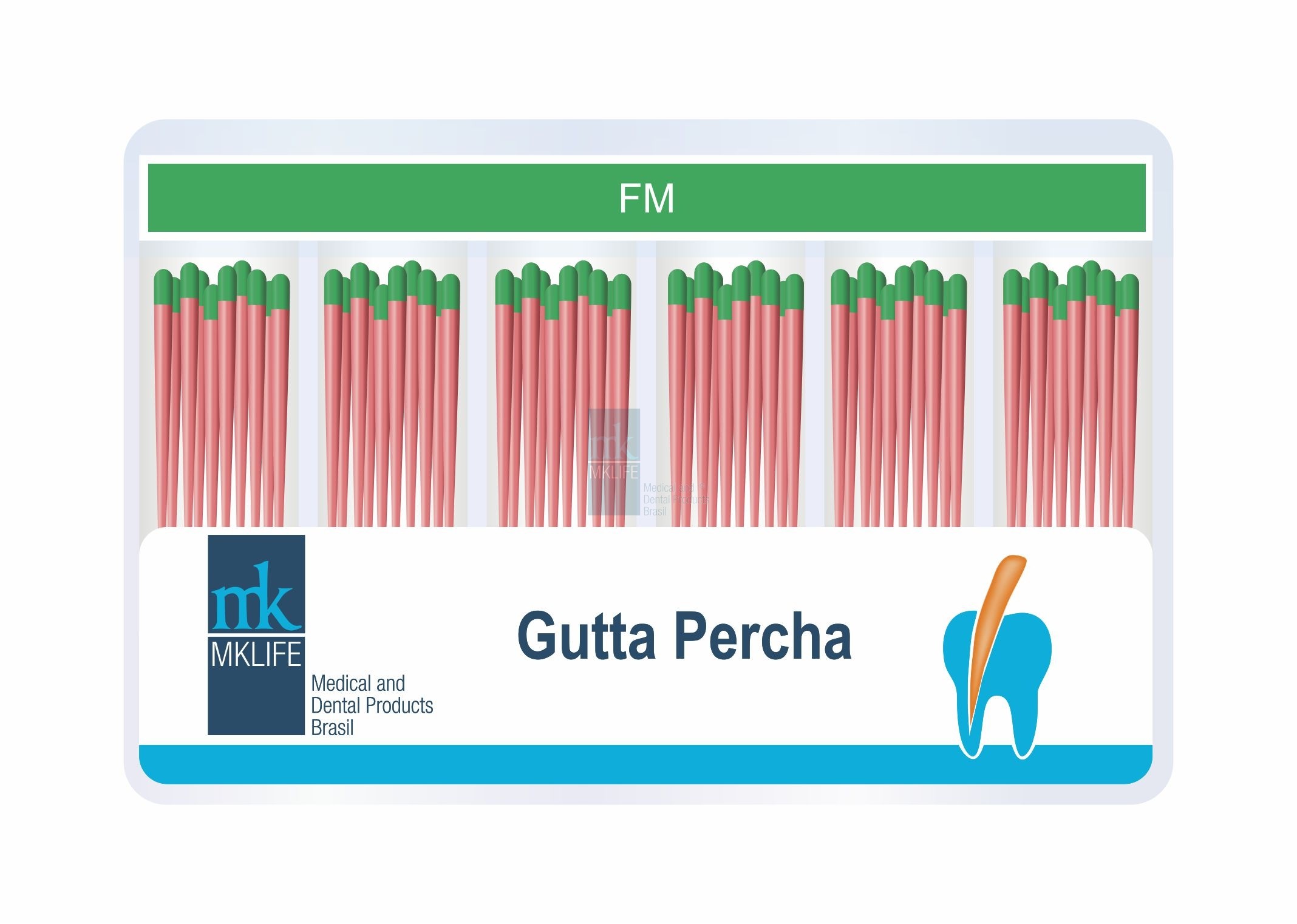 Cone de Gutta Percha Microtipped FM, F, MF, M - c/120 unid [Selecione o tamanho]
